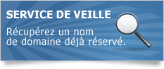 Vous souhaitez pouvoir récupérer un nom de domaine déjà réservé ?